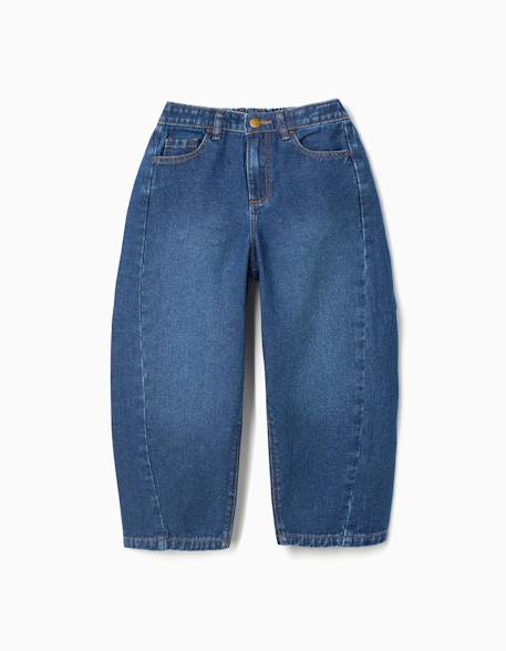 Pantalon en jean baggy Bleu 1 - vertbaudet enfant 
