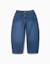 Pantalon en jean baggy Bleu 1 - vertbaudet enfant 