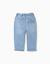 Pantalon de jogging en jean avec cordon Bleu clair 2 - vertbaudet enfant 