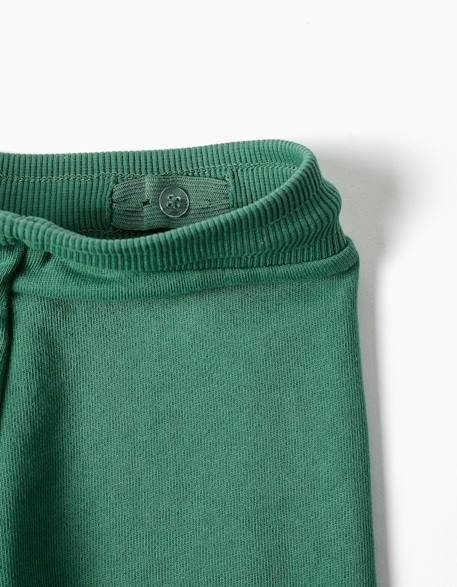 Pantalon de jogging en coton à imprimé creativity Bleu foncé+Vert 7 - vertbaudet enfant 