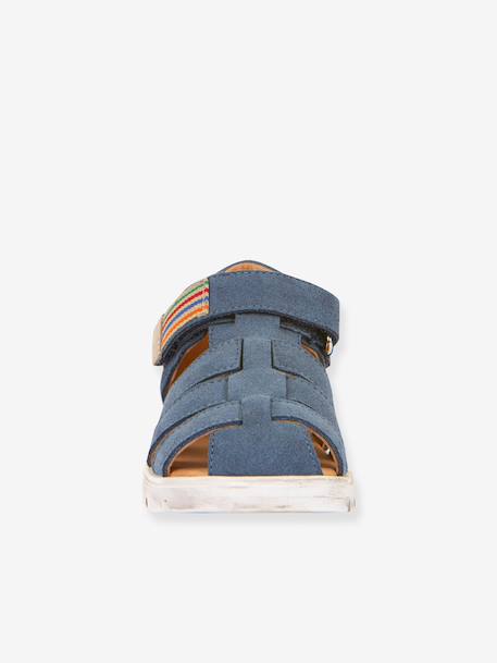 Sandales KEKO enfant Froddo beige+bleu jean+caramel 10 - vertbaudet enfant 