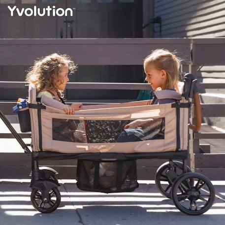 Chariot de transport - Poussette Wagon - Chariot de promenade facile à plier Vert 4 - vertbaudet enfant 