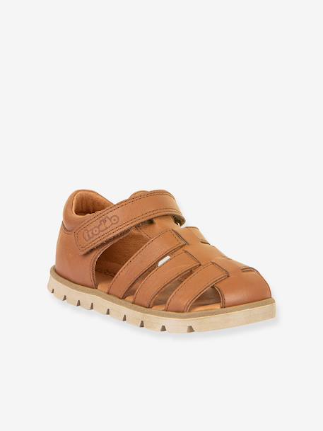 Sandales KEKO enfant Froddo beige+bleu jean+caramel 11 - vertbaudet enfant 