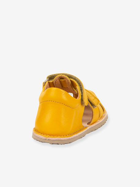 Sandales barefoot FLEXY F enfant Froddo bleu ciel+corail+jaune+rose poudré 14 - vertbaudet enfant 
