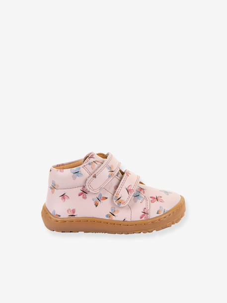 Chaussures premiers pas barefoot imprimés bébé Froddo beige+rose clair 7 - vertbaudet enfant 