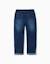 Pantalon en jean slim avec cordon de serrage Bleu+Bleu foncé 8 - vertbaudet enfant 