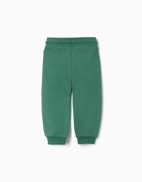 Pantalon de jogging en coton à imprimé creativity Bleu foncé+Vert 6 - vertbaudet enfant 