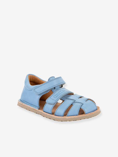 Sandales barefoot FLEXY F enfant Froddo bleu ciel+corail+jaune+rose poudré 1 - vertbaudet enfant 