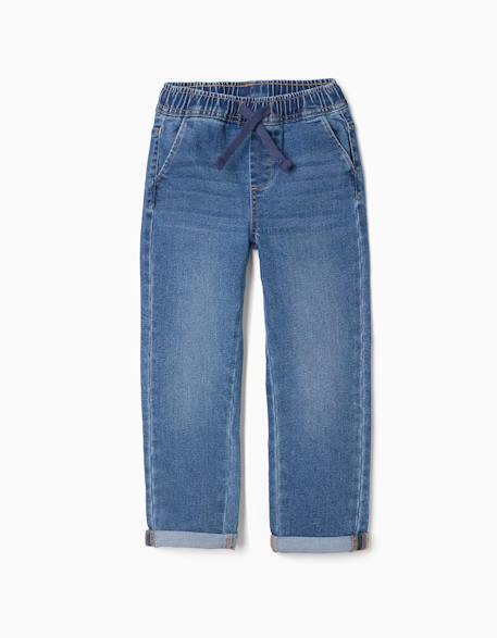 Garçon-Pantalon en jean slim avec cordon de serrage