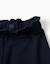 Pantalon à coupe droite avec nœud décoratif Bleu foncé 3 - vertbaudet enfant 