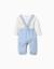 Body à manches longues rayé + pantalon Bleu clair 2 - vertbaudet enfant 