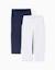 Pack 2 leggings Bleu nuit+Multicolore+Noir 5 - vertbaudet enfant 