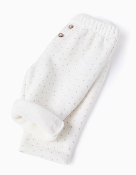 Sweat + pantalon à doublure en peluche Blanc 4 - vertbaudet enfant 