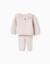 Pull avec col à volants + pantalon en maille Gris clair 3 - vertbaudet enfant 