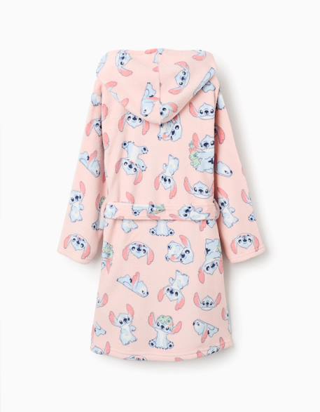Robe de chambre en polaire corail avec motif stitch Rose foncé 2 - vertbaudet enfant 