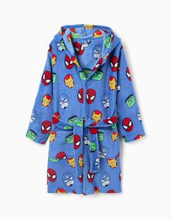 Robe de chambre en polaire corail à motif des avengers  - vertbaudet enfant