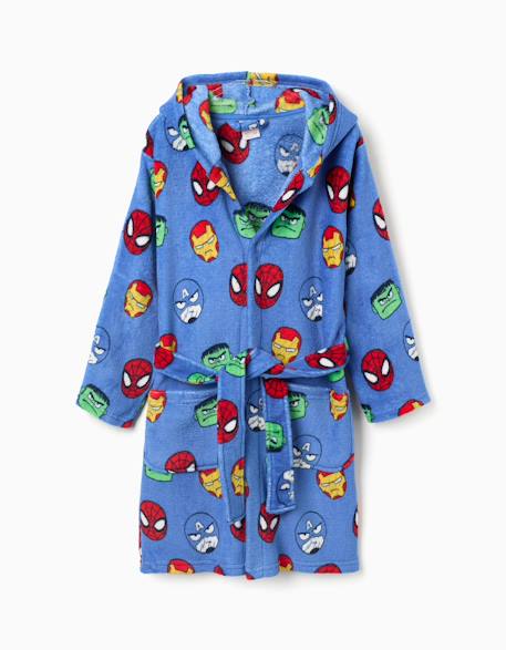 Garçon-Robe de chambre en polaire corail à motif des avengers