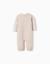 Ensemble body rayé + combinaison en coton Gris clair 2 - vertbaudet enfant 