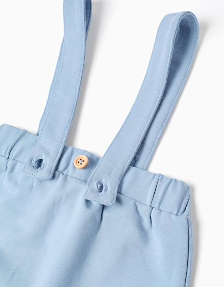 Body à manches longues rayé + pantalon Bleu clair 4 - vertbaudet enfant 