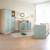 Chambre bébé complète - lit évolutif + commode à langer et armoire selva Vert sauge - noyer de virginie 1 - vertbaudet enfant 