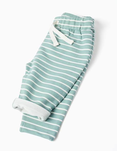 Sweat avec imprimé tigrou + pantalon Vert clair 4 - vertbaudet enfant 