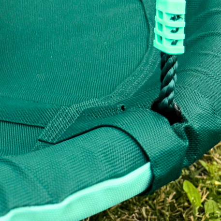 Balançoire ronde nid d'oiseau pour portique Vert olive 5 - vertbaudet enfant 