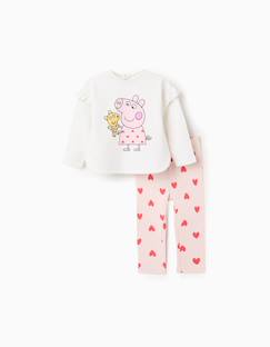 -Sweat en coton peigné peppa pig + legging