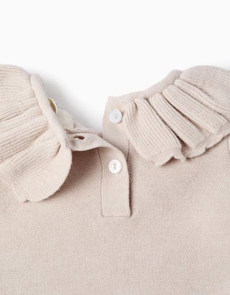 Pull avec col à volants + pantalon en maille Gris clair 4 - vertbaudet enfant 