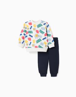-Sweat à motif + pantalon de jogging