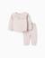 Pull avec col à volants + pantalon en maille Gris clair 2 - vertbaudet enfant 