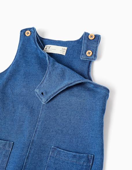 Body à imprimé + combinaison en jean Bleu clair 4 - vertbaudet enfant 