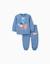 Sweat + pantalon de jogging en coton peigné avec super friends Bleu 1 - vertbaudet enfant 