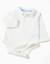 Body-polo + short en velours côtelé Gris clair 3 - vertbaudet enfant 