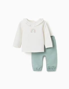 -Sweat avec imprimé arc-en-ciel + pantalon