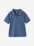 Polo uni garçon bleu 1 - vertbaudet enfant 