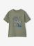 T-shirt manches courtes garçon blanc chiné+lichen 4 - vertbaudet enfant 