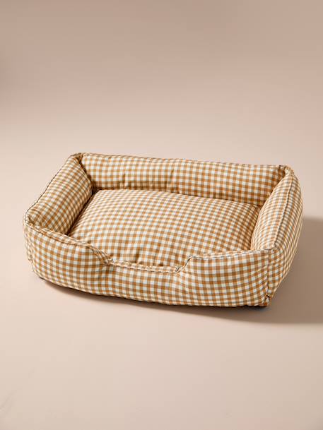 Panier matelassé pour chiens, disponible en 2 tailles noisette+rayé blanc 2 - vertbaudet enfant 