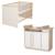 Chambre bébé évolutive - lit + commode à langer elva Cachemire - noyer de virginie 2 - vertbaudet enfant 