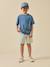 T-shirt garçon - coton biologique Celadon+Denim bleu 10 - vertbaudet enfant 