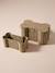 Lot 2 coffres jouets corde forme os beige 1 - vertbaudet enfant 