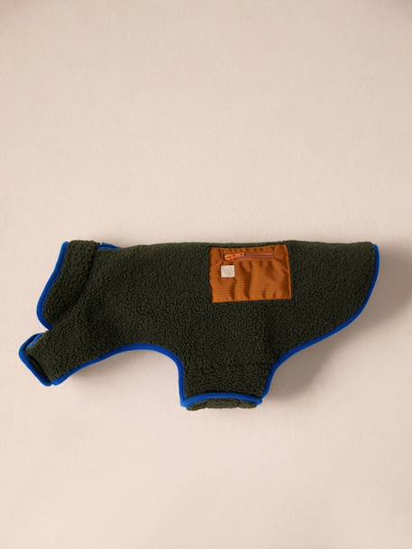 Manteau polaire chien beige+kaki 12 - vertbaudet enfant 