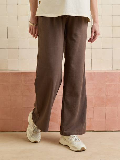 Pantalon droit grossesse chocolat 2 - vertbaudet enfant 