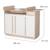 Commode évolutive avec extension à langer amovible elva Cachemire - noyer de virginie 6 - vertbaudet enfant 
