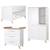 Chambre bébé complète - lit évolutif + commode à langer et armoire leon Blanc - chêne othello 2 - vertbaudet enfant 