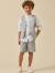 Gilet de costume rayé garçon – collection fêtes et mariages Rayure bleu grise 5 - vertbaudet enfant 