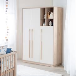 Chambre et rangement-Armoire 3 portes 4 niches elva