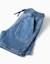 Short midi en jean avec cordon de serrage Bleu 4 - vertbaudet enfant 