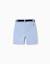 Short midi en sergé avec ceinture Blanc+Bleu clair+Jaune 6 - vertbaudet enfant 