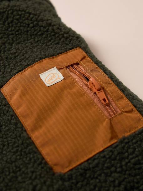 Manteau polaire chien beige+kaki 10 - vertbaudet enfant 