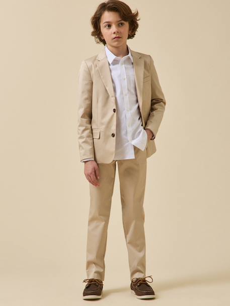 Pantalon de costume garçon - collection fêtes et mariages Beige 5 - vertbaudet enfant 